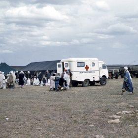 el aricha-camp réfugiés venant du maroc-juin 62