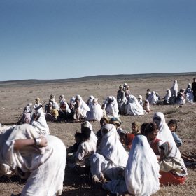 el aricha- juin 62- arrivéed de réfugiés du maroc